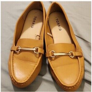 Faux leather Torrid loafers like new